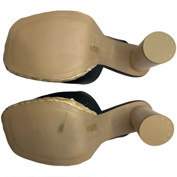 NWOT Dolce Vita Black and Tan Aron Faux Leather Sandals - Picture 5 of 7